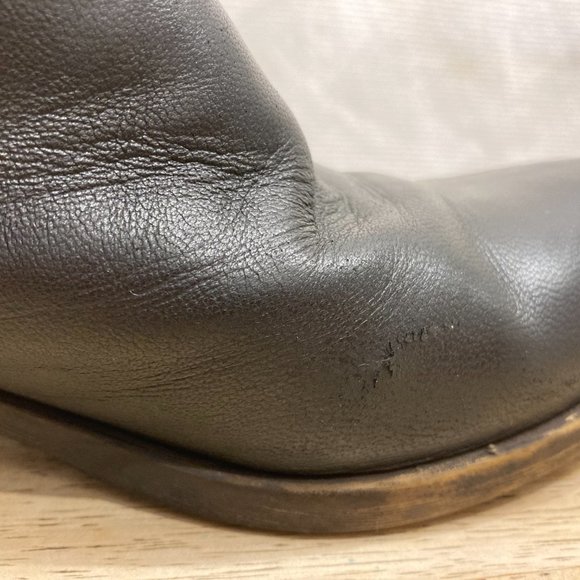 Lucky Brand Black Leather Booties sz 7 - Picture 5 of 6